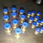 Konektor fitting lurus male pneumatic selang 6mm drat 1/8" 1/8 " KB53