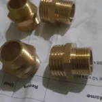 Double nepel double nipple 3/8" x 1/2" drat cowok 3/8 ke drat 1/2 KH12