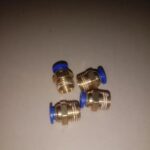 Konektor Fitting pneumatic lurus drat 1/4 selang 6 mm PC 06 - 02 KB50