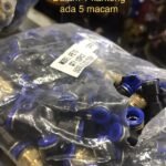 Fitting Pneumatic quick joint connector T Tee Selang 10 mm PE -10 KB66