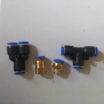 Konektor Fitting pneumatic lurus drat 1/4 selang 8 mm PC 8 - 02 KB52