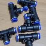 Pneumatic Fitting Nepel Tee Reducer Connector T Selang 8mm ke 6mm KG52