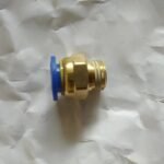 Konektor Fitting pneumatic lurus drat 1/4 selang 10 mm PC 10 - 02 KB51