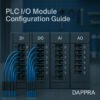 PLC I/O module diagram showing digital and analog wiring connections.