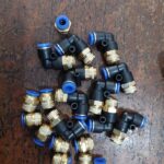 Konektor Fitting pneumatic lurus drat 1/4 selang 6 mm PC 06 - 02 KB50