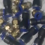 Konektor Fitting pneumatic lurus drat 1/4 selang 8 mm PC 8 - 02 KB52