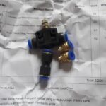Konektor fitting lurus male pneumatic selang 6mm drat 1/8" 1/8 " KB53