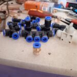 Konektor Fitting pneumatic lurus drat 1/4 selang 8 mm PC 8 - 02 KB52