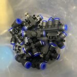 6 mm Fitting slip lock 5 way lubang selang pneumatic Connector KB99