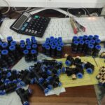 Konektor Fitting pneumatic lurus drat 1/4 selang 8 mm PC 8 - 02 KB52