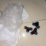 Fitting Pneumatic quick joint connector T Tee Selang 10 mm PE -10 KB66
