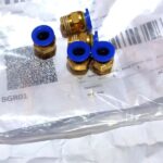 Konektor Fitting pneumatic lurus drat 1/4 selang 8 mm PC 8 - 02 KB52