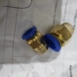 Konektor Fitting pneumatic lurus drat 1/4 selang 10 mm PC 10 - 02 KB51