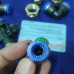 12mm Konektor Fitting pneumatic lurus drat 1/2 " selang 12 mm KF75