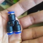 Fitting pneumatic Connector Y type Union selang 4 mm Push In KC22