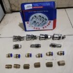 Konektor Fitting pneumatic lurus drat 1/4 selang 8 mm PC 8 - 02 KB52