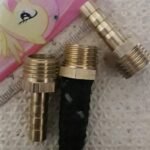 Hose nepel Naple selang Kuningan Drat Male Thread 1/4" x 6mm KH88