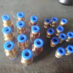 Konektor Fitting pneumatic lurus drat 1/4 selang 6 mm PC 06 - 02 KB50