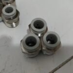 12mm SMC Putih Fitting Nepel Angin Lurus Male Connector Draf 1/2 KF02