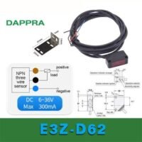 E3Z-D62 1m Diffuse reflective Photoelectric Sensor dan Amplifie OC32 untuk aplikasi otomasi industri
