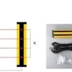 Through beam pitch 40mm 8 beam NPN Light Curtain Area Sensor Replace BW40 - 08 SH60