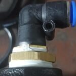 10mm x 1/2 Fitting Pneumatic Metal Elbow L Selang 10mm drat 1/2 " KH45