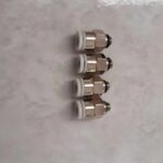 6mm M5 6 MM SMC Putih Fitting Nepel Angin Lurus Male Connector KF21
