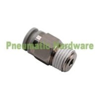 12mm SMC Putih Fitting Nepel Angin Lurus Male Connector Draf 1/2 KF02 untuk aplikasi otomasi industri