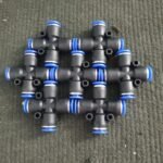 6 mm 4 Way Fitting pneumatic push in Union Model CROSS PZA - 06 KB93