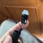 M8 3 Pin Straight Male Connector Flange Seat SH44