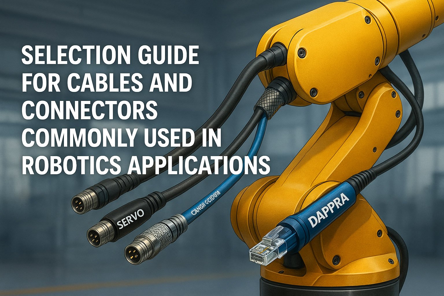 Robotic cable and connector selection guide for industrial automation systems