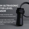 Waterproof ultrasonic long-range level sensor SR94 used for liquid-level and distance measurement in industrial applications.