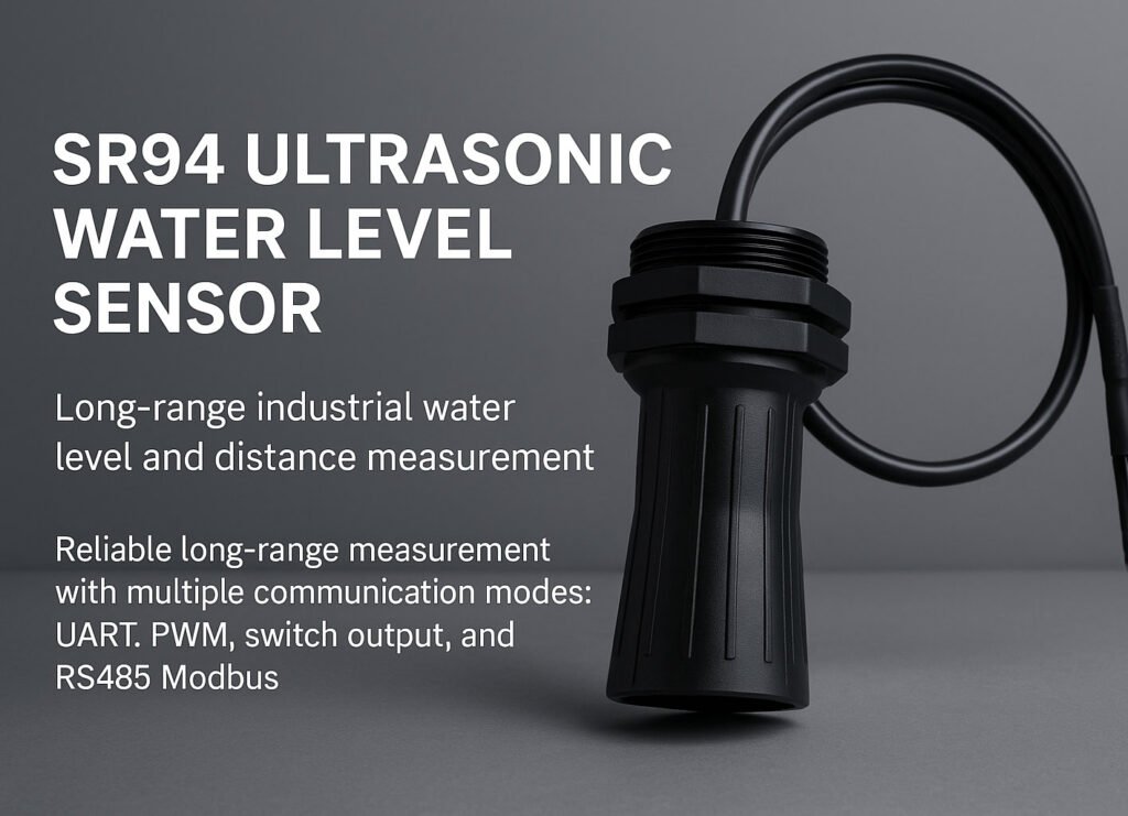 SR94 Waterproof Ultrasonic Long-Range Level Sensor with UART, PWM ...
