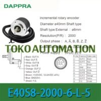 E40S8-2000 6-L-5 E40S8-2000-6-L-5 E40S8 2000 6 L 5 Rotary Encoder OH43