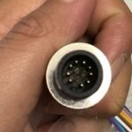 M12 12 pin Male Panel Mount Aviation Connector 20CM Solder Wire SK30