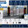 Area Sensor mendeteksi benda transparan seperti botol kaca, botol PET, akrilik, dan plastik bening pada sistem conveyor otomatis menggunakan sinar inframerah.