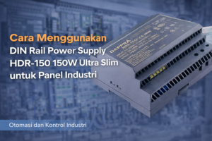 DIN Rail power supply HDR-150 150W ultra slim DAPPRA untuk panel industri dan sistem PLC besar