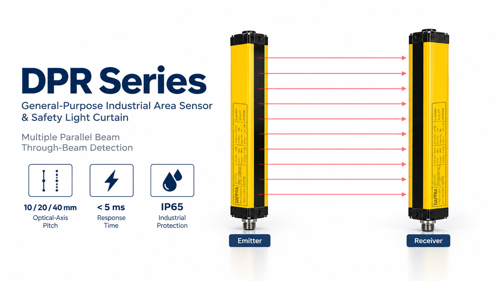 DAPPRA DPR Series Safety Light Curtain and Industrial Area Sensor — overview