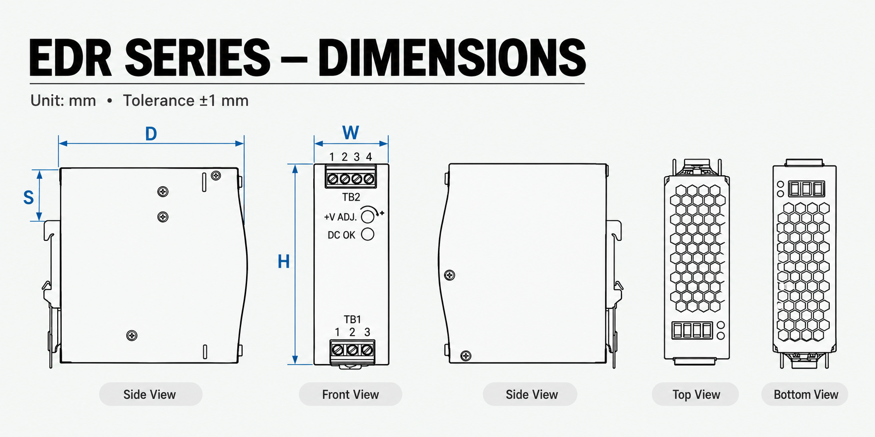 EDR-75-24 Mechanical Dimensions