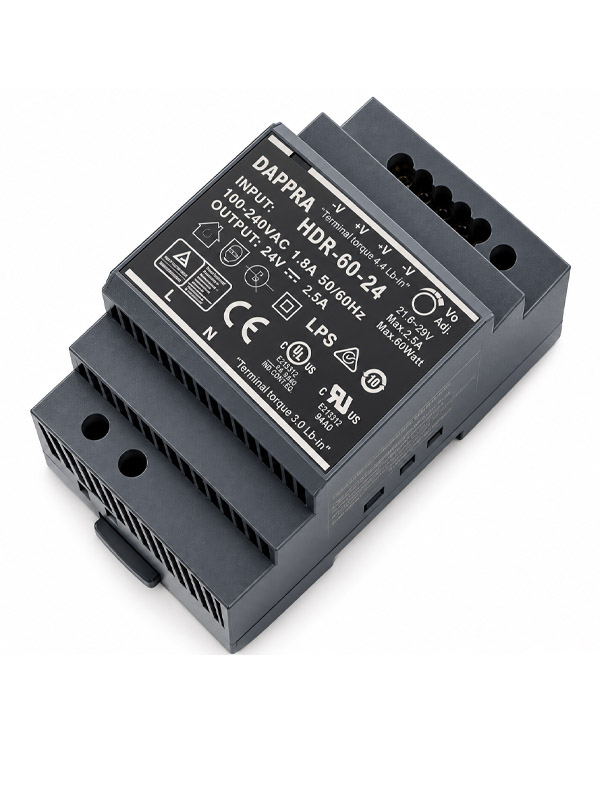 DAPPRA HDR Series Ultra-Slim Class II DIN Rail Power Supply