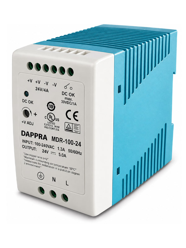 DAPPRA MDR Series Ultra-Slim Plastic-Housing DIN Rail Power Supply