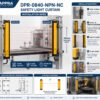 DAPPRA DPR-0840-NPN-NC safety light curtain installation guide showing emitter receiver alignment and mounting methods