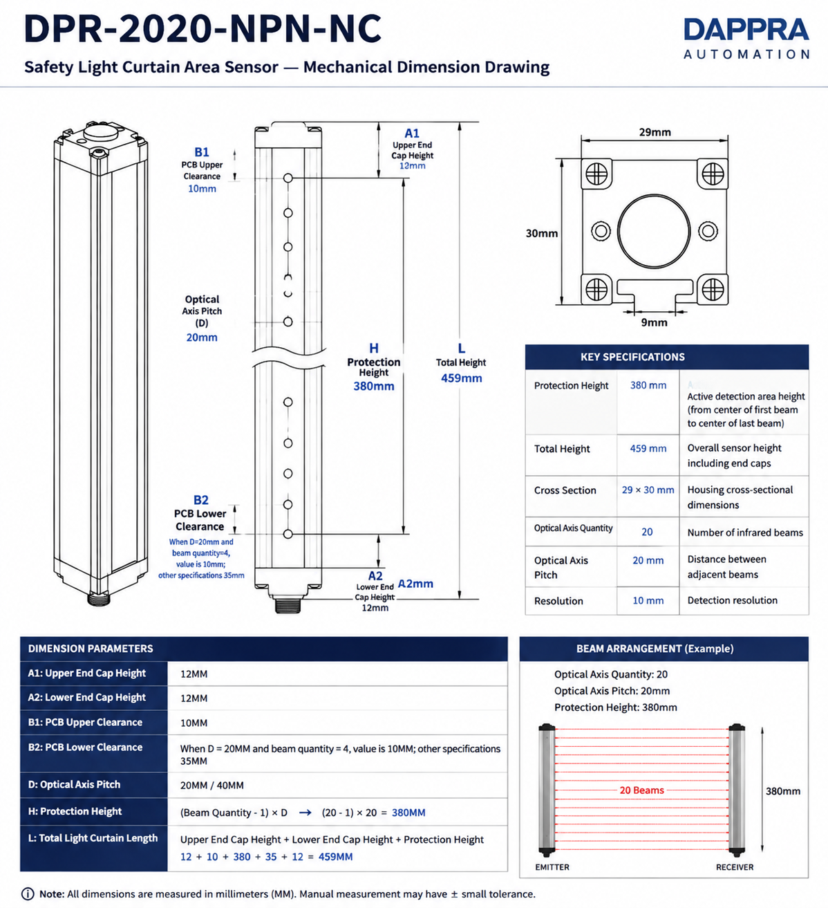 DPR-2020-NPN-NC Dimension Drawing