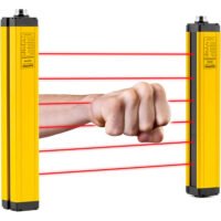 DAPPRA DPR-2020-NPN-NC safety light curtain area sensor with 20 infrared beams and 20mm optical axis pitch