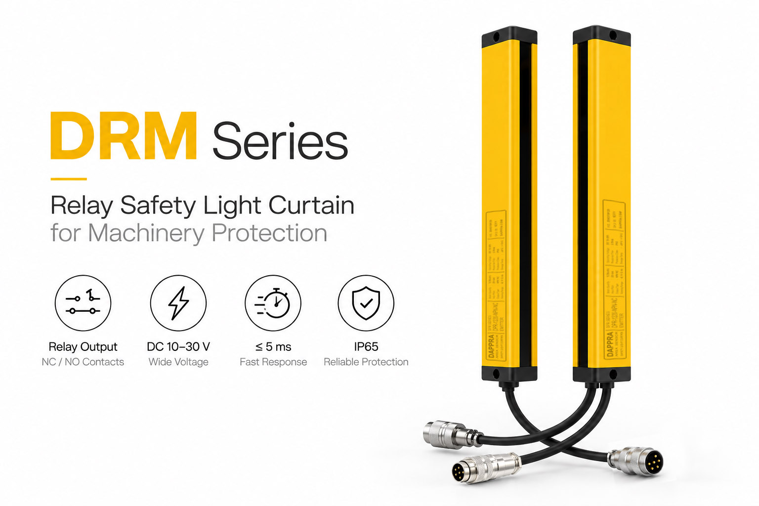 DAPPRA DRM-0620-R Relay Safety Light Curtain