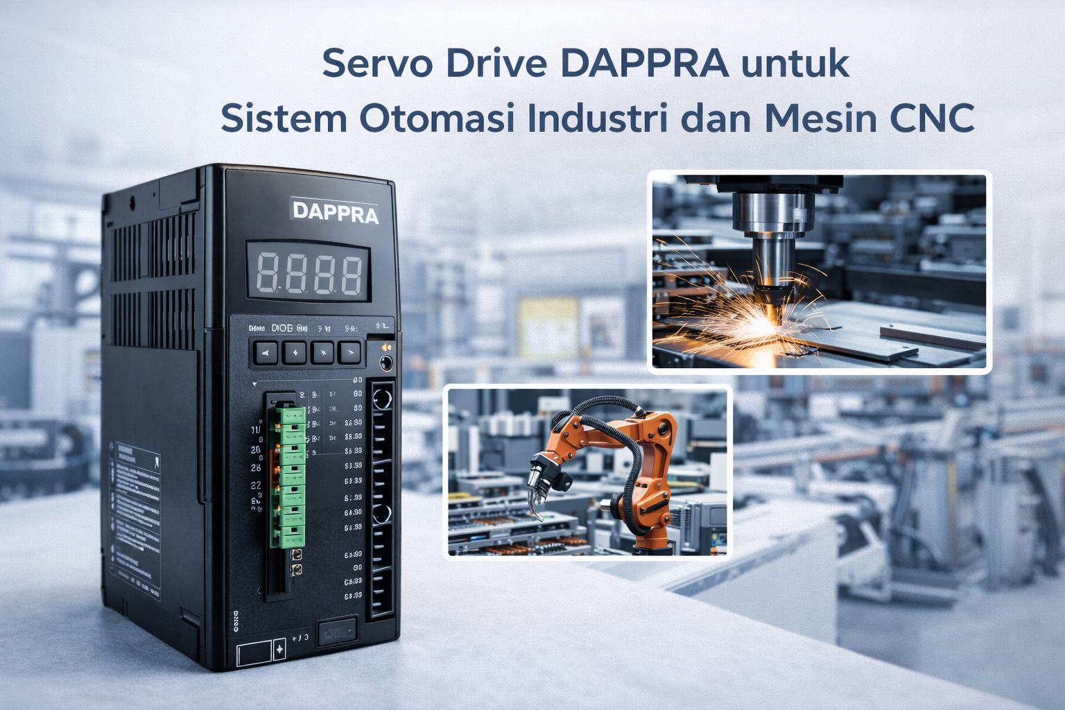 Servo drive DAPPRA pada sistem otomasi industri dan mesin CNC