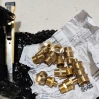 Double nepel double nipple 1/4" x 3/8" drat cowok 1/4 ke drat 3/8 KH08