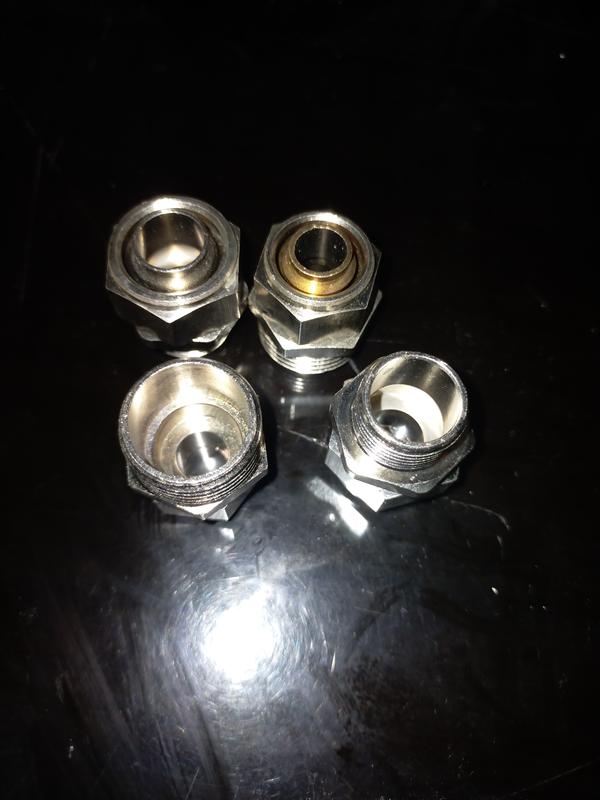 Fitting pneumatic lurus Male Connector Selang 16mm Drat 3/8" KJ22