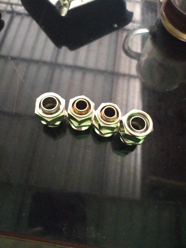 Fitting pneumatic lurus Male Connector Selang 16mm Drat 3/8" KJ22