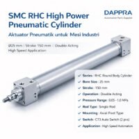 RHCL25-150 high power round body pneumatic cylinder 25mm bore 150mm stroke